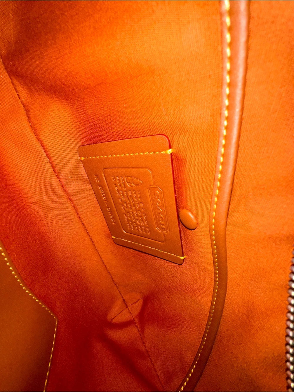 Coach Signature Jacquard Shoulder Bag in Brown and Tan - Picture 4 of 4